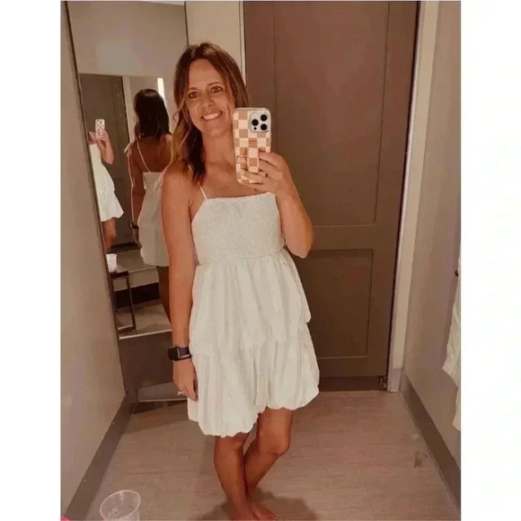 NWT Women's Mini Bubble Dress - A New Day
White M - Picture 4 of 5